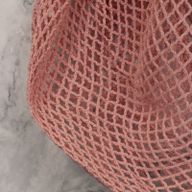 Bolsa de Malla de Algodón Puro - Rosa