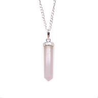 Colgante de Punto Clásico de Piedras Preciosas - Cuarzo Rosa