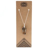 Colgante de Ángel de la Guarda de Piedras Preciosas - Ojo de Tigre
