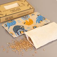 Almohada para los ojos de algodón natural lavanda y juco en caja de regalo - Pereza Perezosa