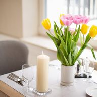 Vela de pilar 50x100mm - Marfil
