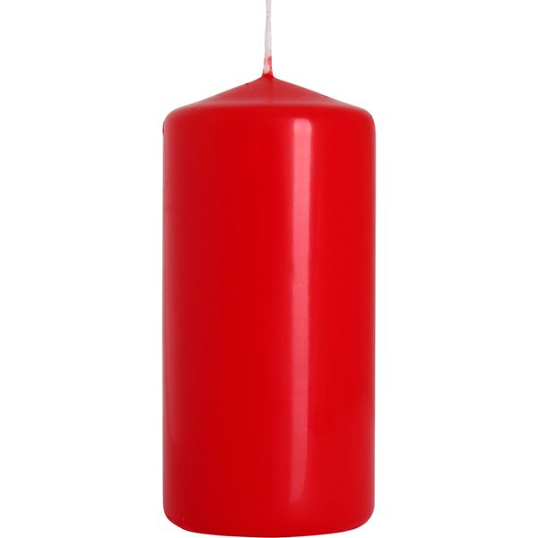 Vela de pilar 50x100mm - Rojo