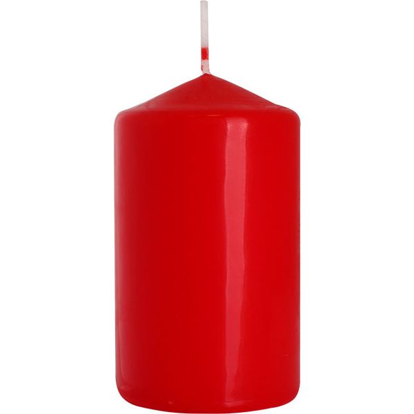 Vela de pilar 60x100mm - Rojo