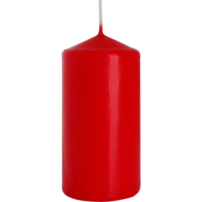Vela de pilar 60x120mm - Rojo