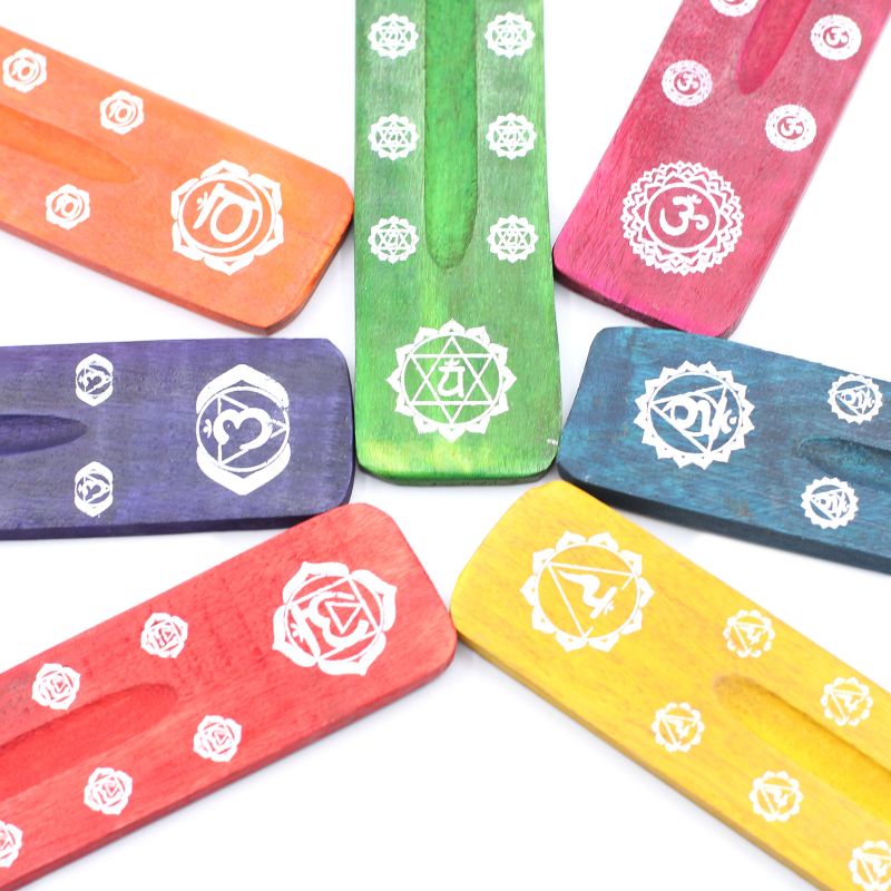 Quemador de incienso - Chakras ( Colores Variados)
