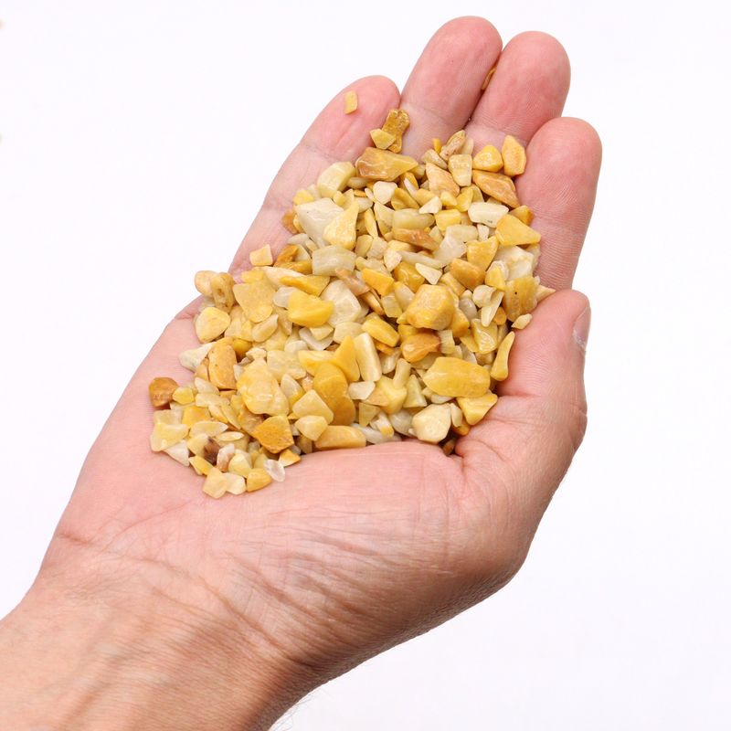 Chips de cuarzo dorados y chips de gemas a granel - 1 kg