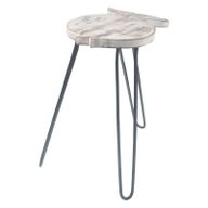 Mesa de Madera de Albasia - Blanqueado