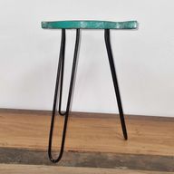 Mesa de madera Albasia - Turquesa