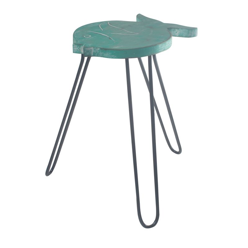 Mesa de madera Albasia - Turquesa