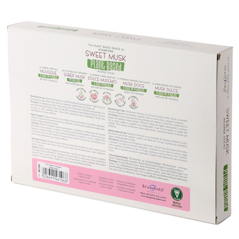 Varitas de Incienso a Base de Plantas - Almizcle Dulce
