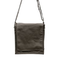 Bolso mensajero de lona de algodón - grafito