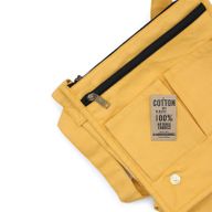 Bolso mensajero de lona de algodón - grafito