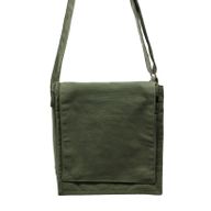 Bolso mensajero de lona de algodón - Verde