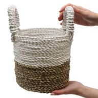 Juego de cestas de algas marinas - Blanco natural
