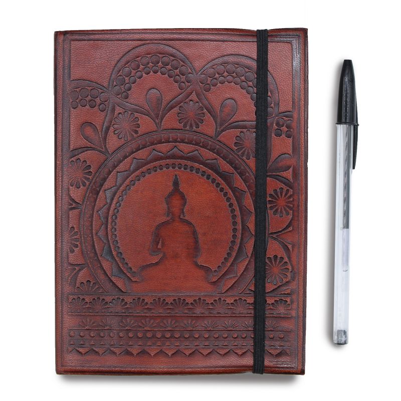 Cuaderno pequeño con elástico - Mandala tibetano