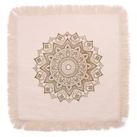 Cojín Lotus Mandala - 60x60cm - bronce