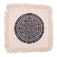 Cojín Mandala Tradicional - 45x45cm - negro