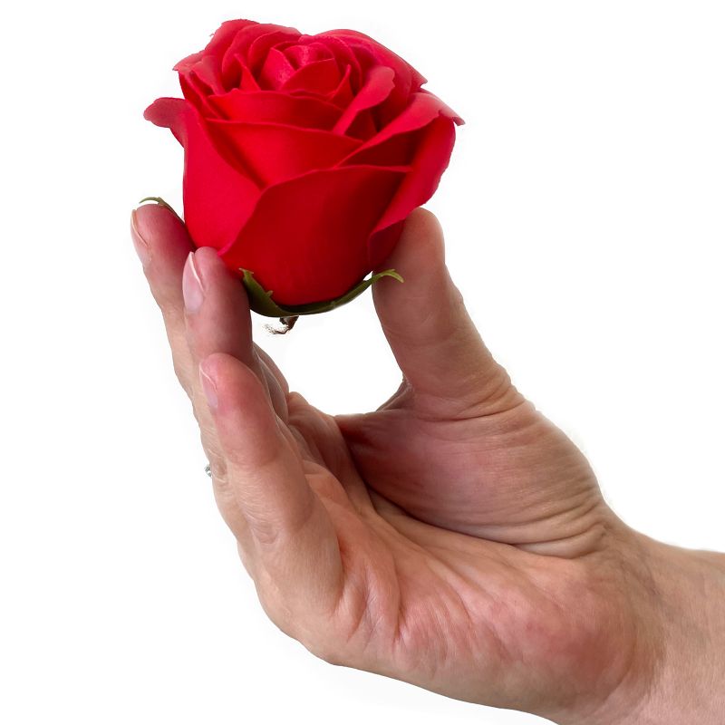 Caja de Regalo - Flor de Jabón 9 Rosas rojo - cuadrado