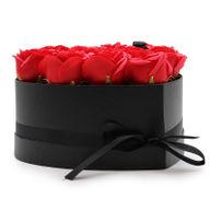 Caja de Regalo - Flor de Jabón 13 Rosas rojo - corazon