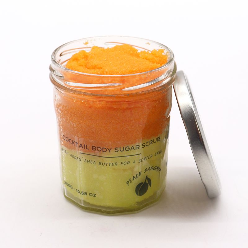 Exfoliante corporal de azúcar perfumado - Sangría de melocotón 300 g