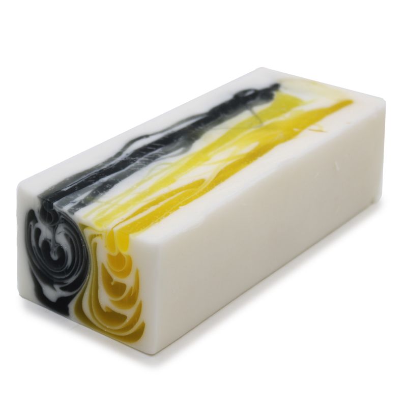 Jabon artesanal 1,2kg - Día y Noche - Amarillo y Negro
