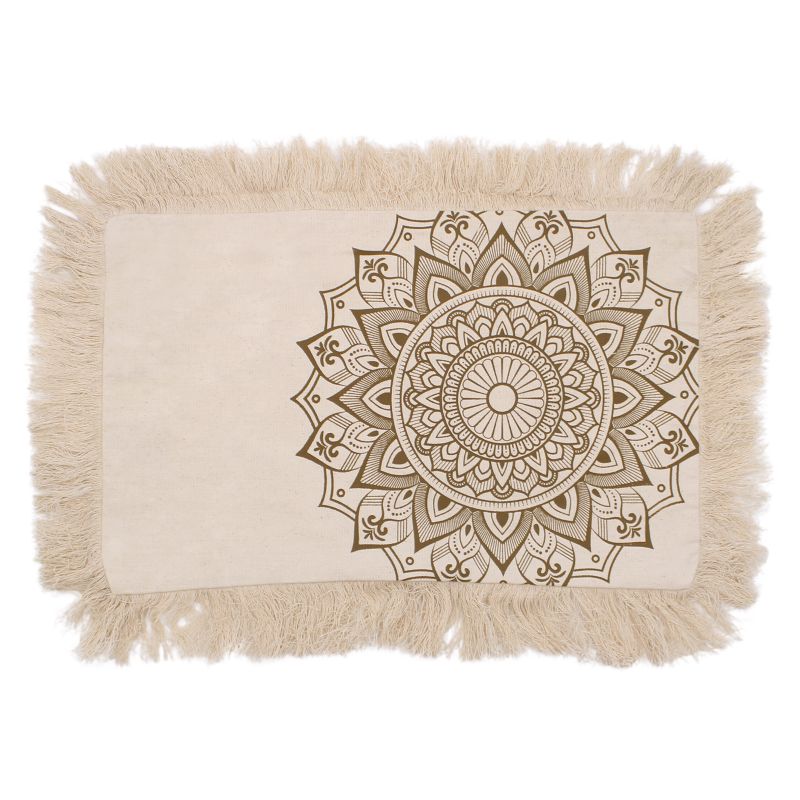 Cojín Lotus Mandala - 30x50cm - bronce