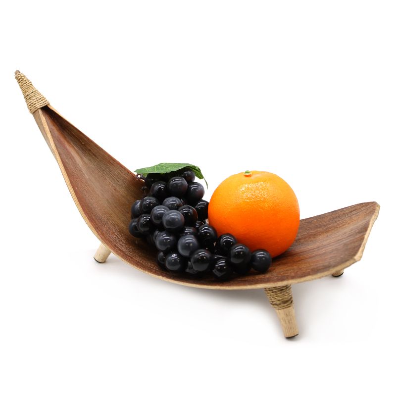 Juego de fruteros de hoja de coco - Natural