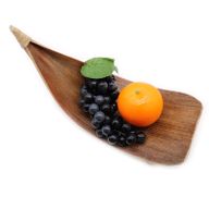 Juego de fruteros de hoja de coco - Natural