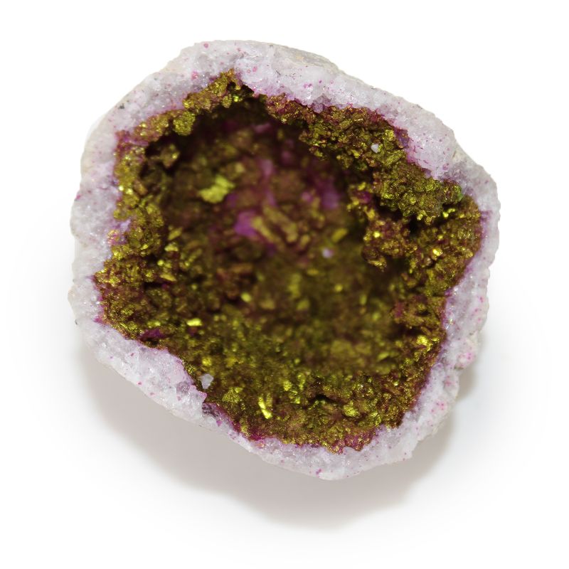Geodas de calcita coloreada - Piedra Natural - Rosa & Oro
