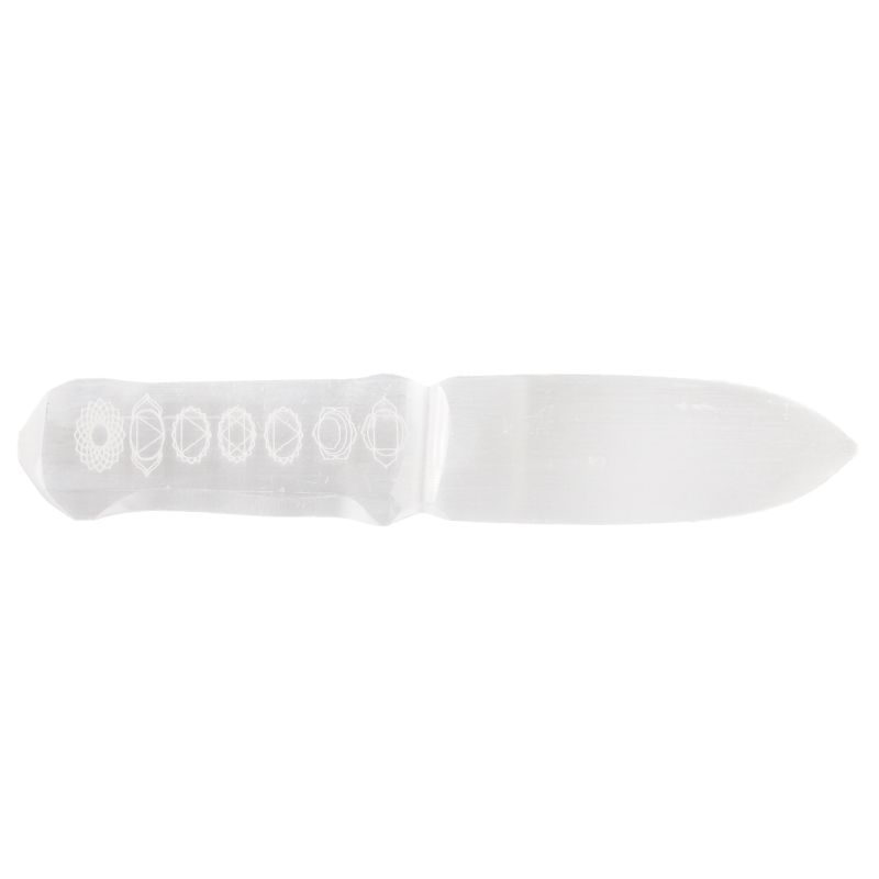 Cuchillo Ritual Selenita - Chakra