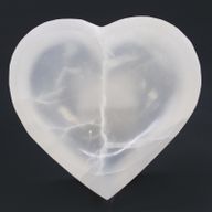 Cuenco de corazón de selenita - 15cm