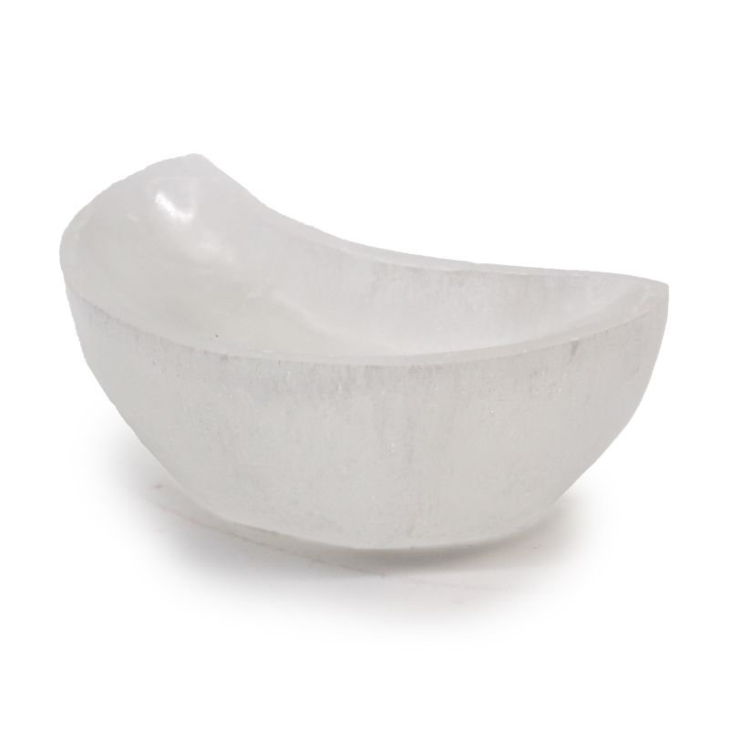 Cuenco de luna selenita - 10cm