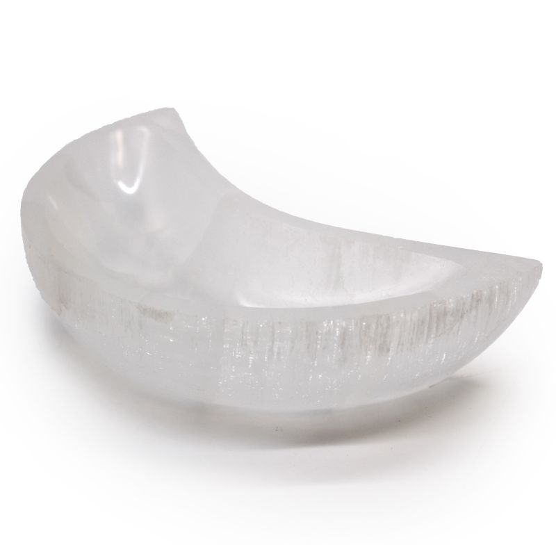 Cuenco de luna selenita - 15cm