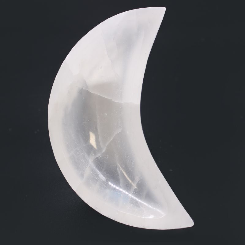 Cuenco de luna selenita - 15cm