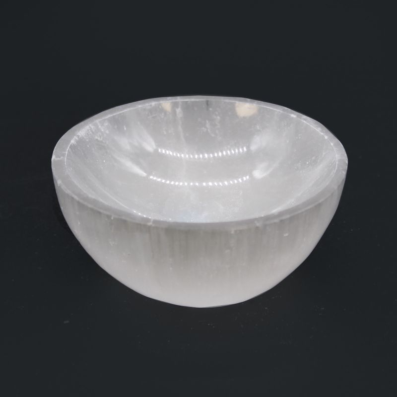 Cuenco redondo de selenita - 8cm