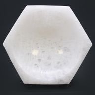 Cuenco hexagonal de selenita - 15cm