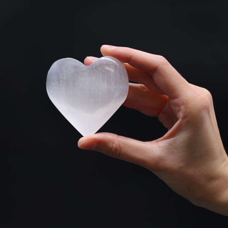 Corazón de selenita - 7-8cm