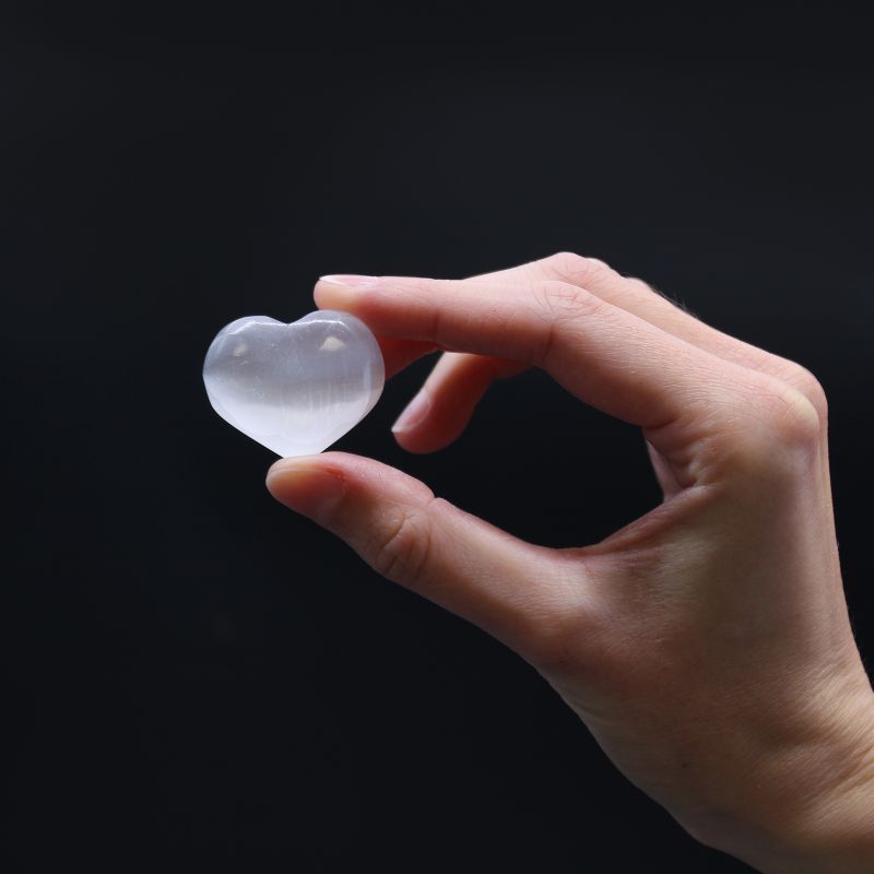 Corazón de selenita - 3-4cm