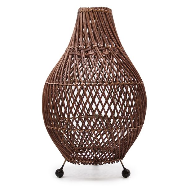 Lámpara de mesa de Mimbre