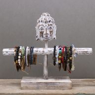 Rama única y soporte de Buda - Blanqueado