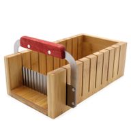 Juego de cortadores de jabón de madera - Cortador ondulado y recto
