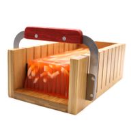 Juego de cortadores de jabón de madera - Cortador ondulado y recto