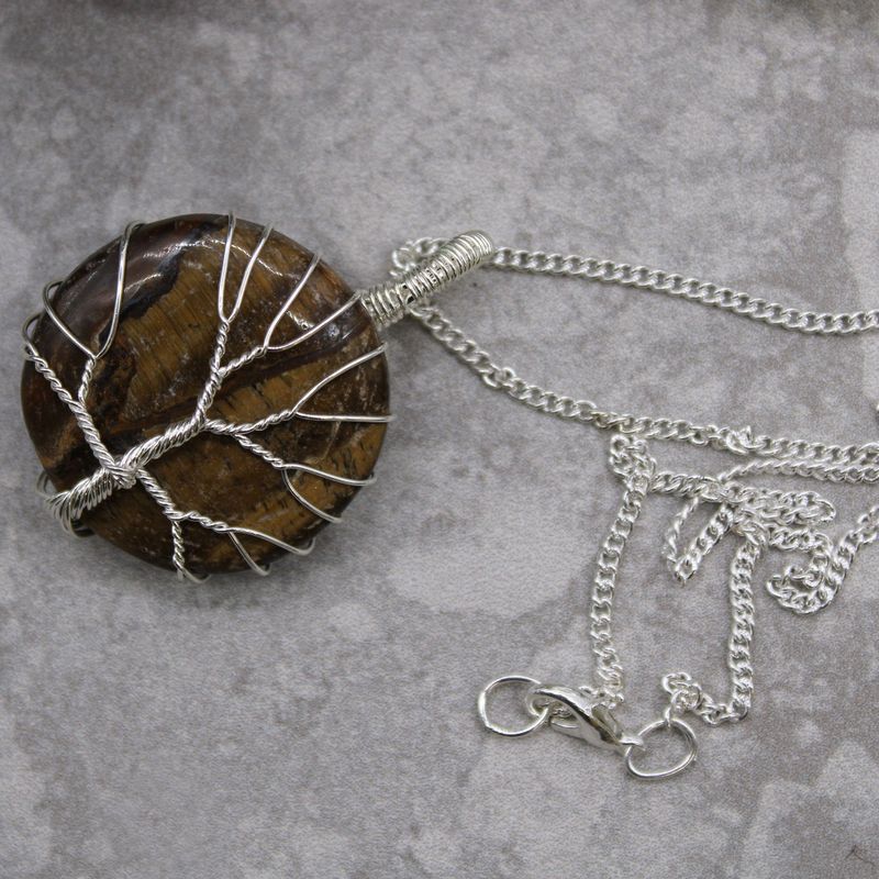Collar Árbol de la Vida - Ojo de Tigre