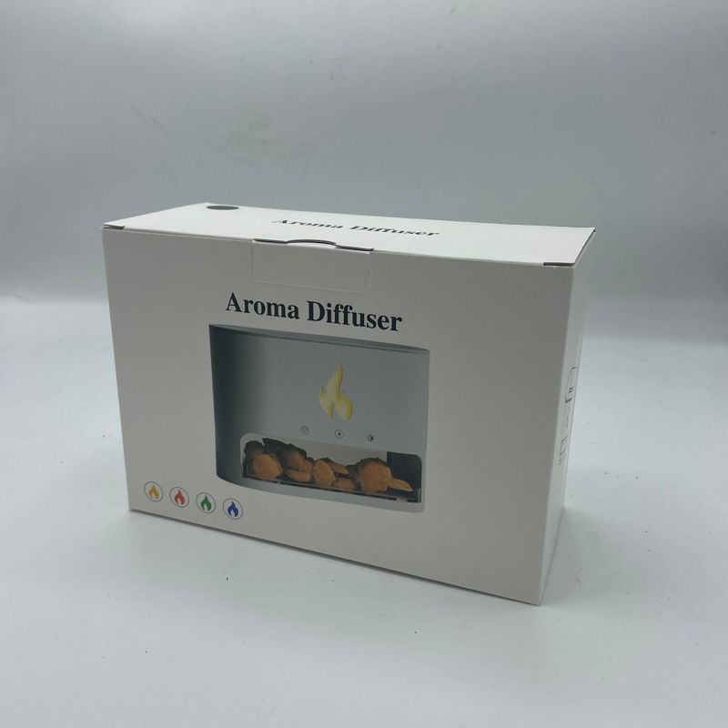 Difusor de Aroma Blaze - Cámara de Sal del Himalaya - USB-C - Efecto Llama (Sal incluida)