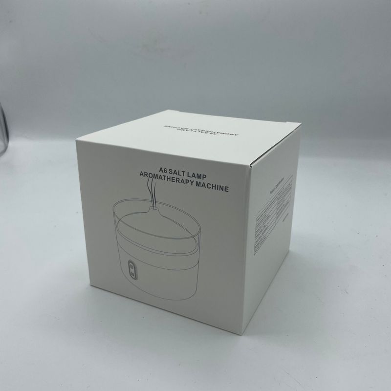 Difusor de Aroma de Sal del Himalaya - Luz Nocturna - USB-C - Efecto Llama (Sal incluida)
