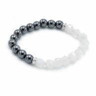 Pulsera de Piedra Preciosa Tallada - Cuarzo Rosa Magnético