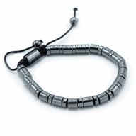 Pulsera Magnética Shamballa de Hematita - Círculos y Cilindros