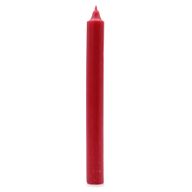 Bulk Solid Colour Dinner Candles - Rustic Red - Pack of 10