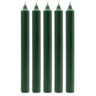 Velas a Granel de Color Sólido - Verde Acebo Rústico - Paquete de 10