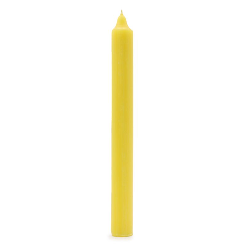 Juego de Velas de Mesa de Color Sólido - Pack de 21 - Limón Rústico